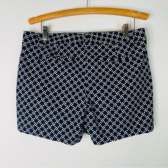 Crown & Ivy blue white polka dot preppy nautical coastal shorts 8 - Picture 5 of 6